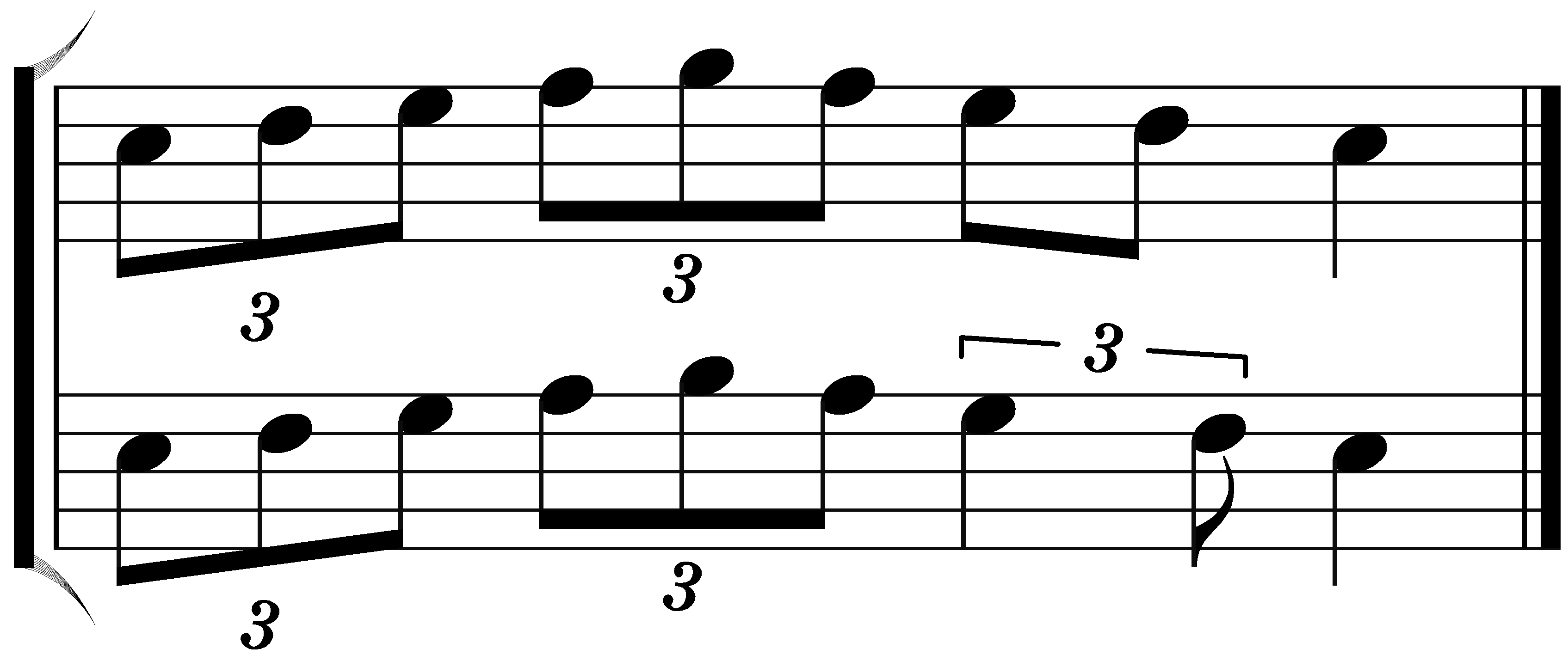 3連符 3連符